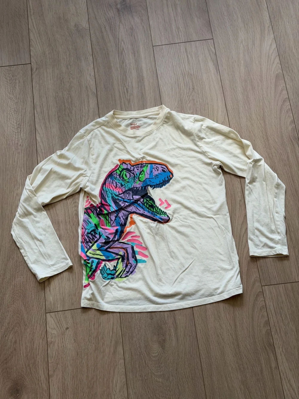 Kids cat & jack long sleeve dinosaur tshirt size xl